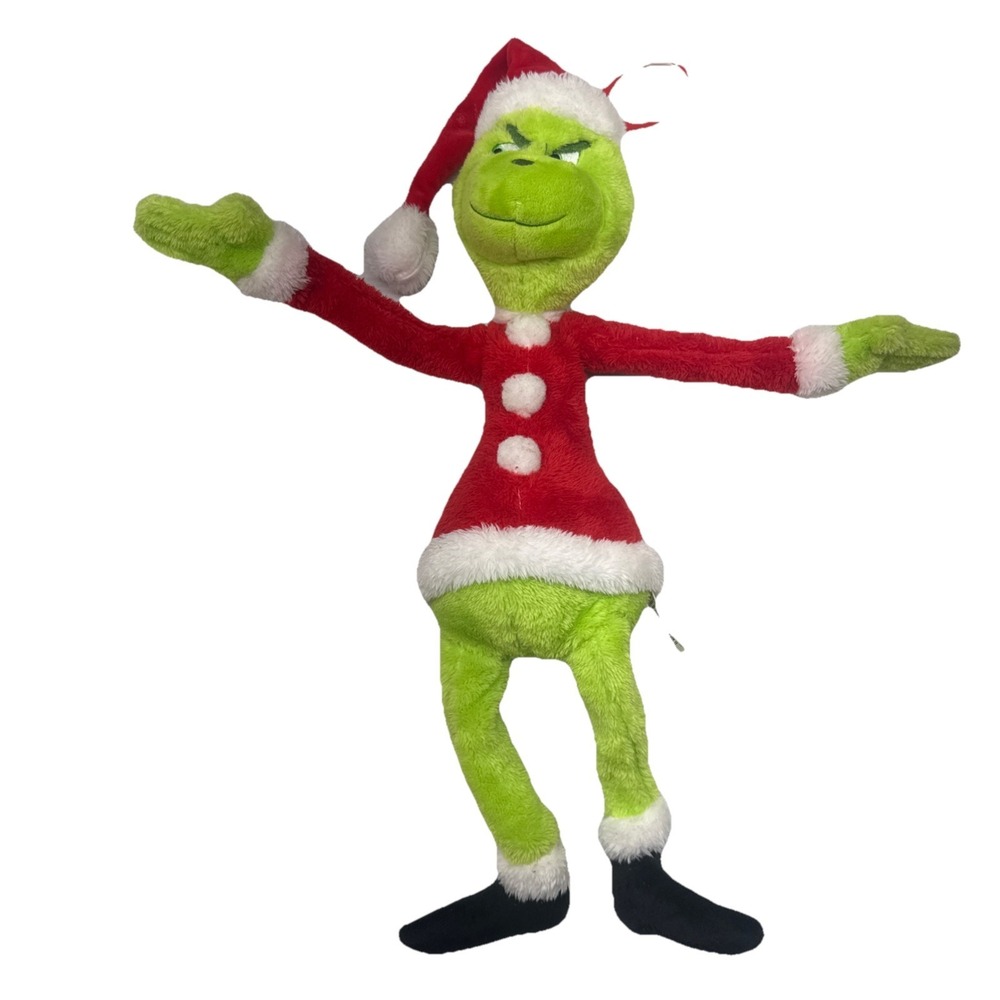 Grinch 20" Plush Red/White Santa Dan Dee Collector's‎ Choice Universal